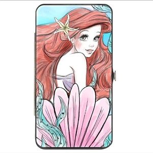 The Little Mermaid Ariel Over Shoulder Sketch Pose Hinged Wallet